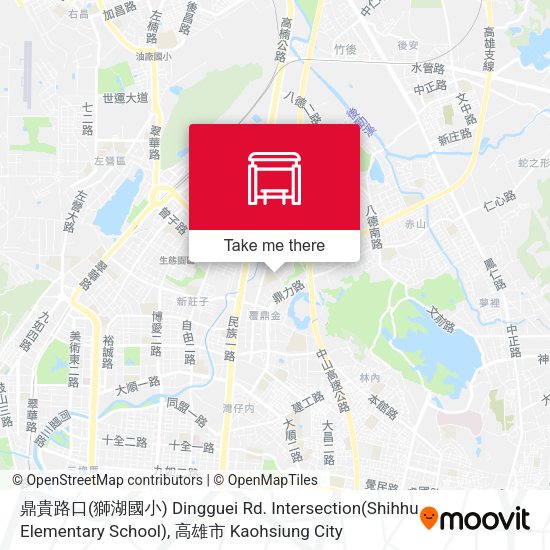 鼎貴路口(獅湖國小) Dingguei Rd. Intersection(Shihhu Elementary School) map