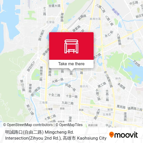 明誠路口(自由二路) Mingcheng Rd. Intersection(Zihyou 2nd Rd.)地圖