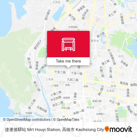 捷運後驛站 Mrt Houyi Station地圖