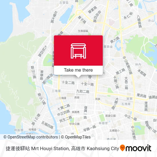 捷運後驛站 Mrt Houyi Station地圖