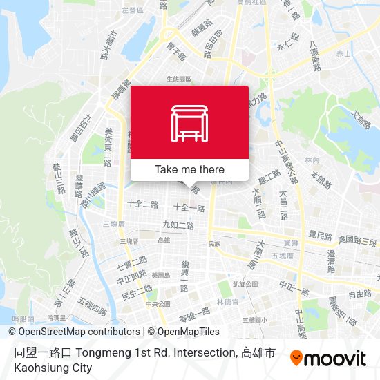 同盟一路口 Tongmeng 1st Rd. Intersection map
