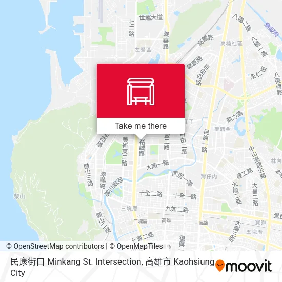 民康街口 Minkang St. Intersection map