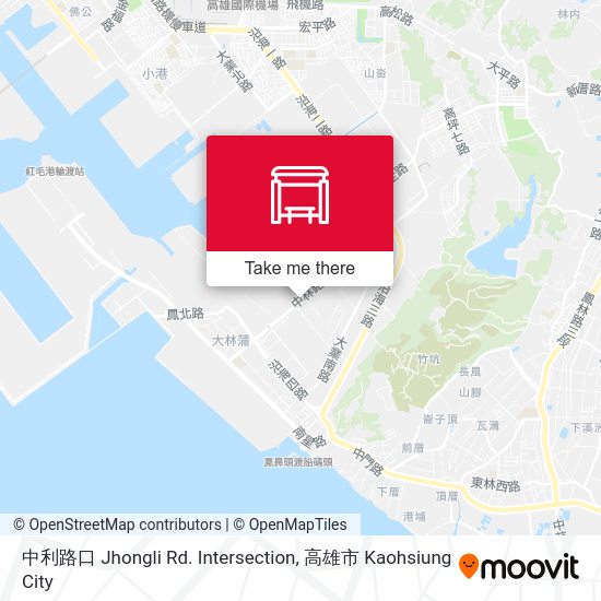 中利路口 Jhongli Rd. Intersection map