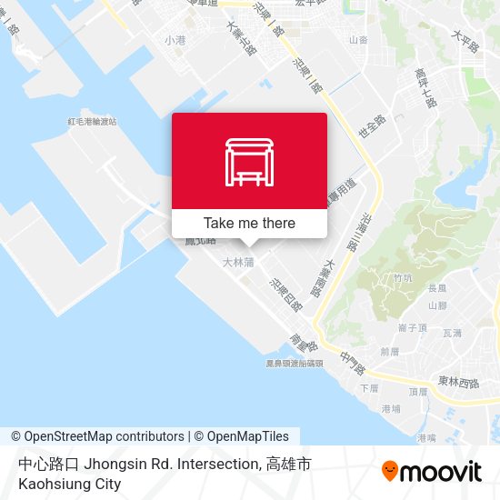 中心路口 Jhongsin Rd. Intersection map