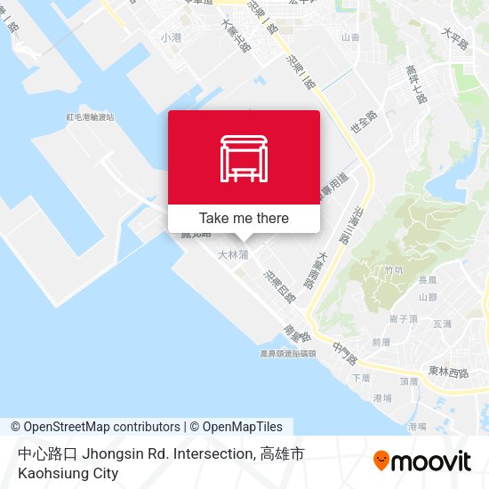 中心路口 Jhongsin Rd. Intersection map