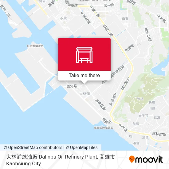大林浦煉油廠 Dalinpu Oil Refinery Plant地圖