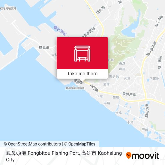 鳳鼻頭港 Fongbitou Fishing Port map