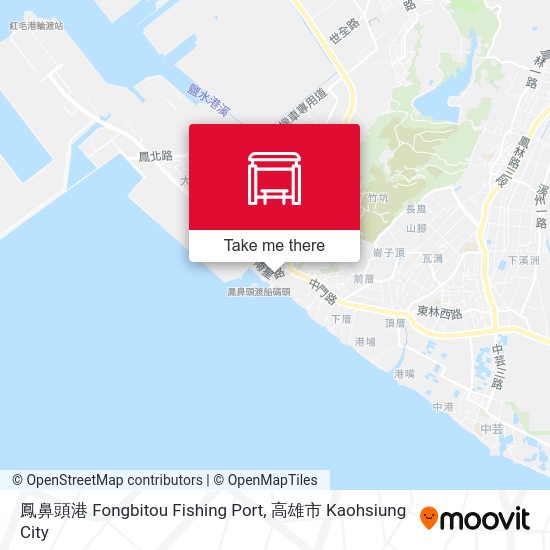 鳳鼻頭港 Fongbitou Fishing Port map
