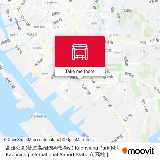 高雄公園(捷運高雄國際機場站) Kaohsiung Park(Mrt Kaohsiung International Airport Station)地圖