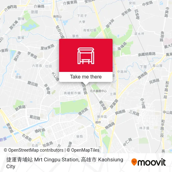 捷運青埔站 Mrt Cingpu Station地圖
