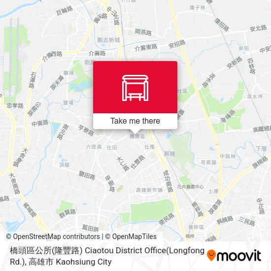 橋頭區公所(隆豐路) Ciaotou District Office(Longfong Rd.)地圖