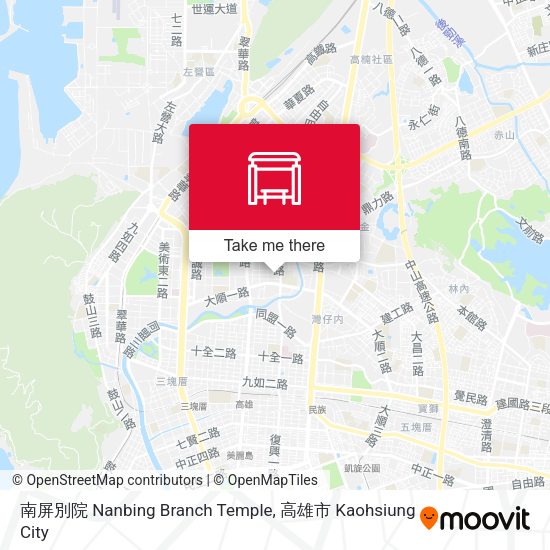南屏別院 Nanbing Branch Temple map