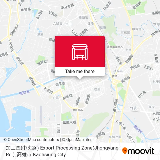 加工區(中央路) Export Processing Zone(Jhongyang Rd.)地圖
