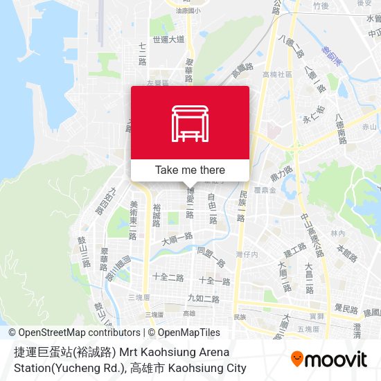 捷運巨蛋站(裕誠路) Mrt Kaohsiung Arena Station(Yucheng Rd.) map