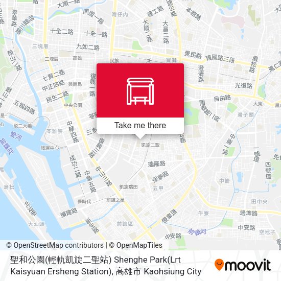 聖和公園(輕軌凱旋二聖站) Shenghe Park(Lrt Kaisyuan Ersheng Station) map