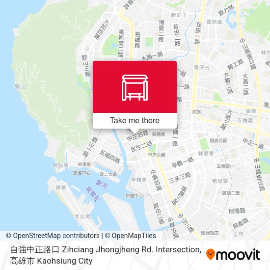 自強中正路口 Zihciang Jhongjheng Rd. Intersection map