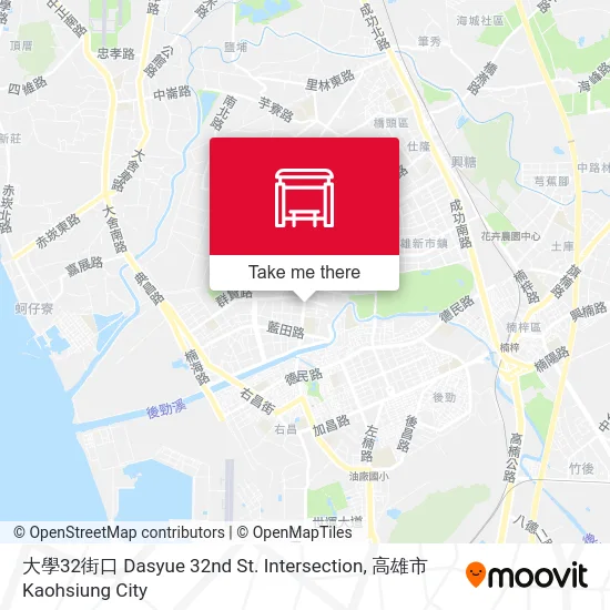 大學32街口 Dasyue 32nd St. Intersection map