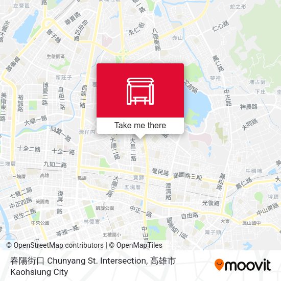 春陽街口 Chunyang St. Intersection map