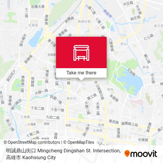 明誠鼎山街口 Mingcheng Dingshan St. Intersection map