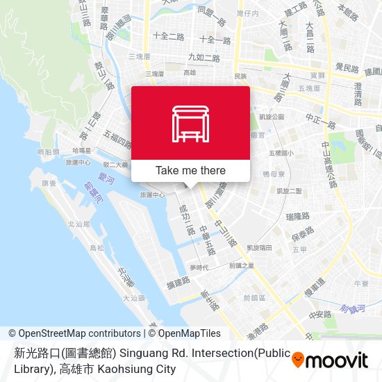 新光路口(圖書總館) Singuang Rd. Intersection(Public Library) map