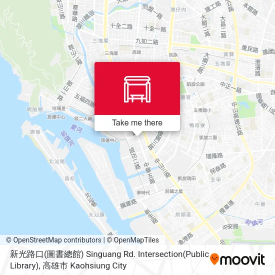 新光路口(圖書總館) Singuang Rd. Intersection(Public Library)地圖