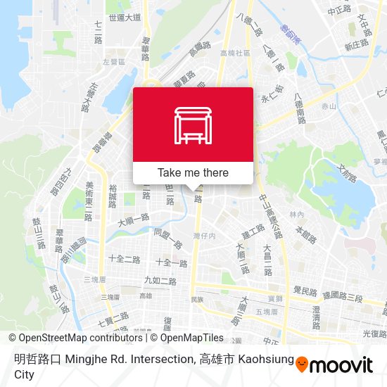 明哲路口 Mingjhe Rd. Intersection map
