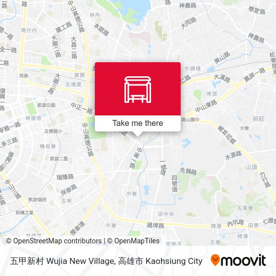 五甲新村 Wujia New Village map