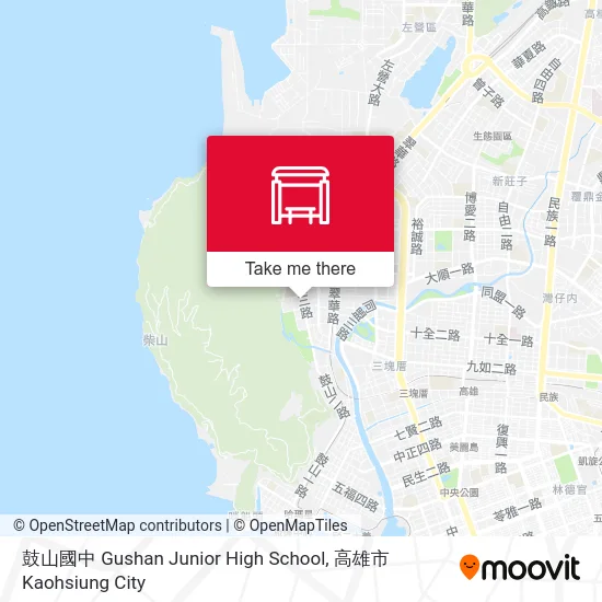 鼓山國中 Gushan Junior High School map