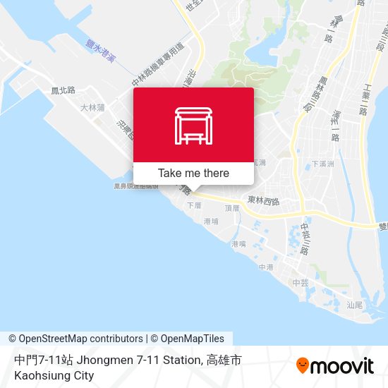 中門7-11站 Jhongmen 7-11 Station地圖