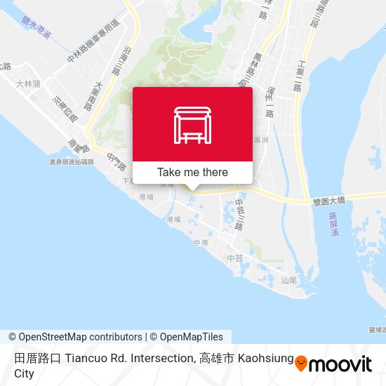 田厝路口 Tiancuo Rd. Intersection map
