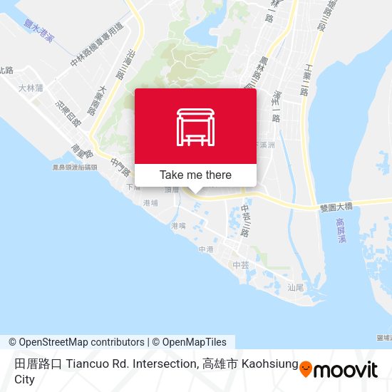 田厝路口 Tiancuo Rd. Intersection map