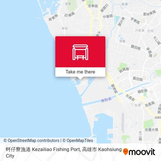蚵仔寮漁港 Kezailiao Fishing Port地圖