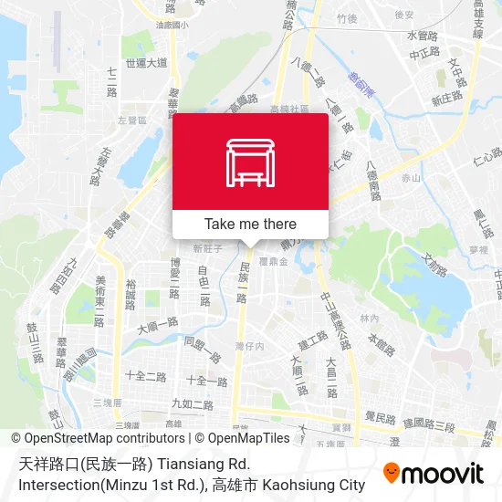 天祥路口(民族一路) Tiansiang Rd. Intersection(Minzu 1st Rd.)地圖