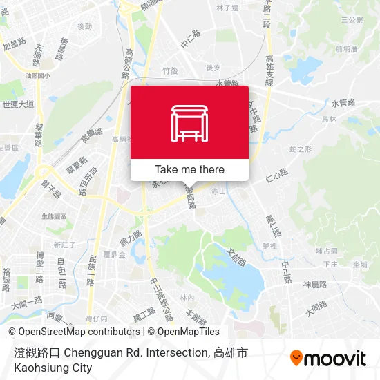 澄觀路口 Chengguan Rd. Intersection map