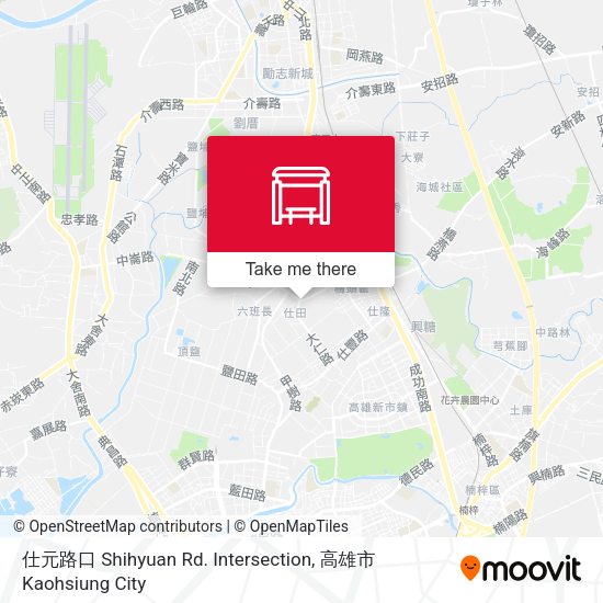 仕元路口 Shihyuan Rd. Intersection map