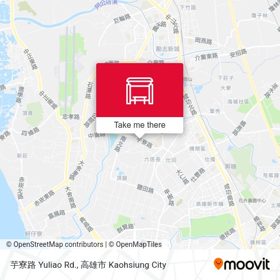 芋寮路 Yuliao Rd. map