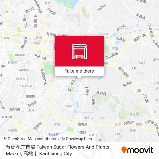 台糖花卉市場 Taiwan Sugar Flowers And Plants Market地圖