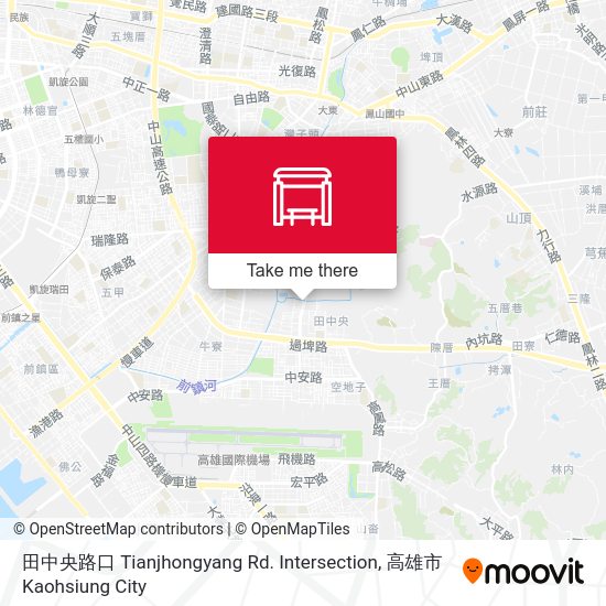 田中央路口 Tianjhongyang Rd. Intersection地圖