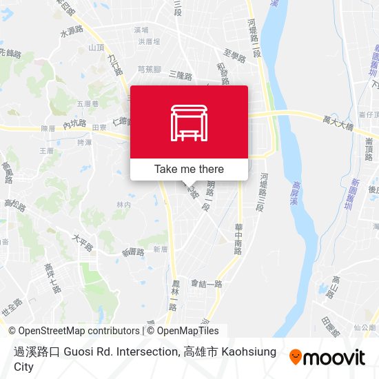 過溪路口 Guosi Rd. Intersection map