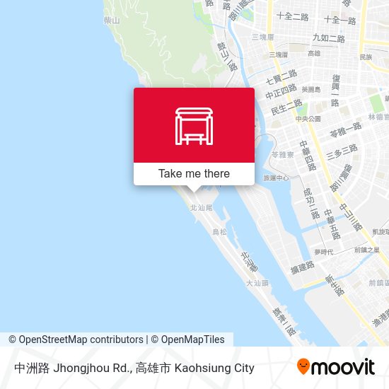 中洲路 Jhongjhou Rd. map