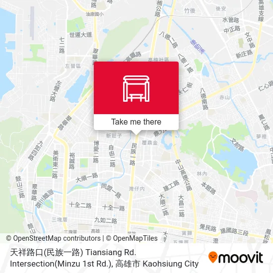 天祥路口(民族一路) Tiansiang Rd. Intersection(Minzu 1st Rd.)地圖