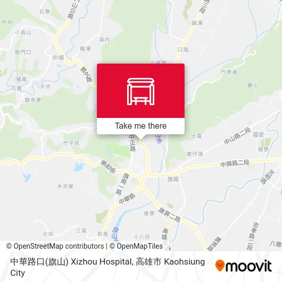 中華路口(旗山) Xizhou Hospital map