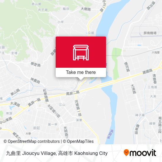 九曲里 Jioucyu Village map