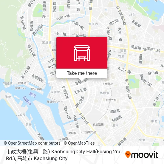 市政大樓(復興二路) Kaohsiung City Hall(Fusing 2nd Rd.)地圖
