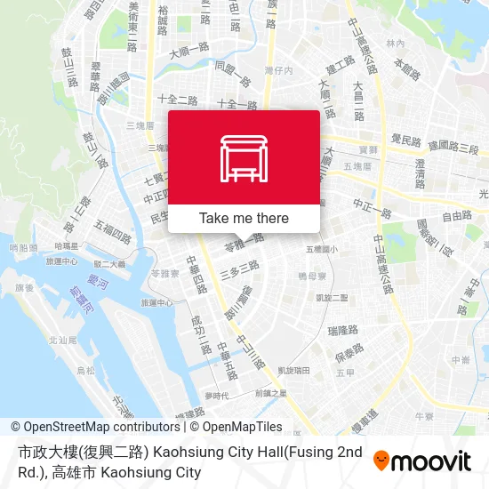 市政大樓(復興二路) Kaohsiung City Hall(Fusing 2nd Rd.) map