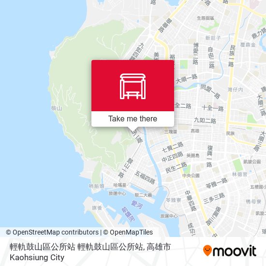 輕軌鼓山區公所站 輕軌鼓山區公所站 map