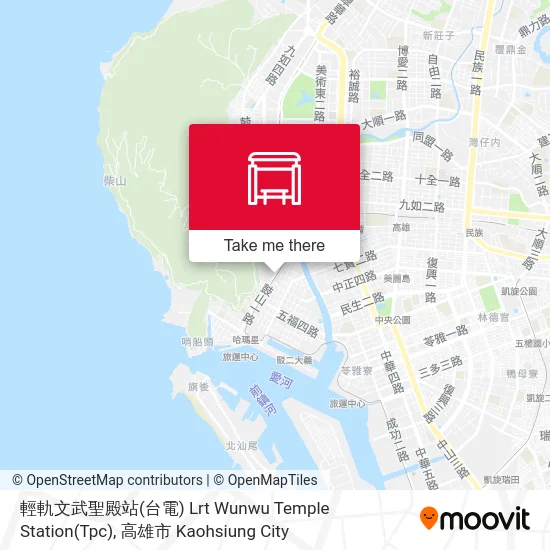 輕軌文武聖殿站(台電) Lrt Wunwu Temple Station(Tpc)地圖