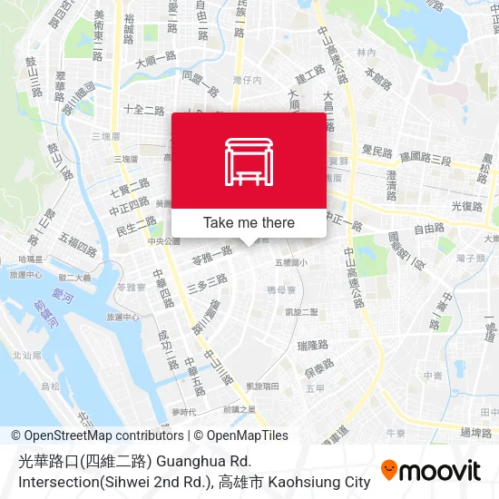 光華路口(四維二路) Guanghua Rd. Intersection(Sihwei 2nd Rd.)地圖