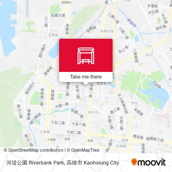 河堤公園 Riverbank Park map