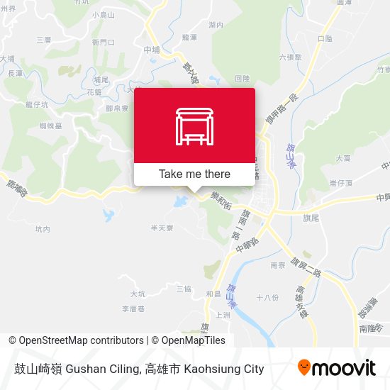 鼓山崎嶺 Gushan Ciling map